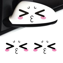 Car Reflective Cute  Car Sticker Rearview Mirror Smiling Eye Face Sticker Decal  - £115.29 GBP