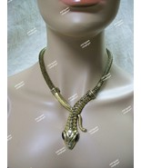 Snake Costume Necklace Egyptian Nile Queen Cleopatra Goddess Serpent Asp... - $367.95 MXN