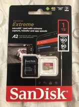 SanDisk 1TB Extreme MicroSDXC UHS-I Memory Card with Adapter - $249.00