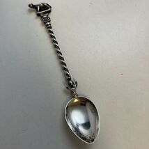 .800 Silver Vintage Collectible Twisted Spoon SPQR ROMA 5” Long 13g - $29.65