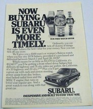 1978 Print Ad The &#39;78 Subaru Car Inexpensive and Built To Stay - £7.95 GBP