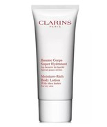 CLARINS Moisture Rich Body Lotion with Shea Butter Dry Skin 3.2oz 100ml NeW - £15.33 GBP