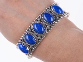 7.25&quot; Carolyn Pollack Relios sterling and lapis bracelet - £130.60 GBP