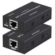 HDMI Extender 196ft HDMI Over Single Cat5E/6/7 HDMI Repeater HDMI Balun ... - $56.99