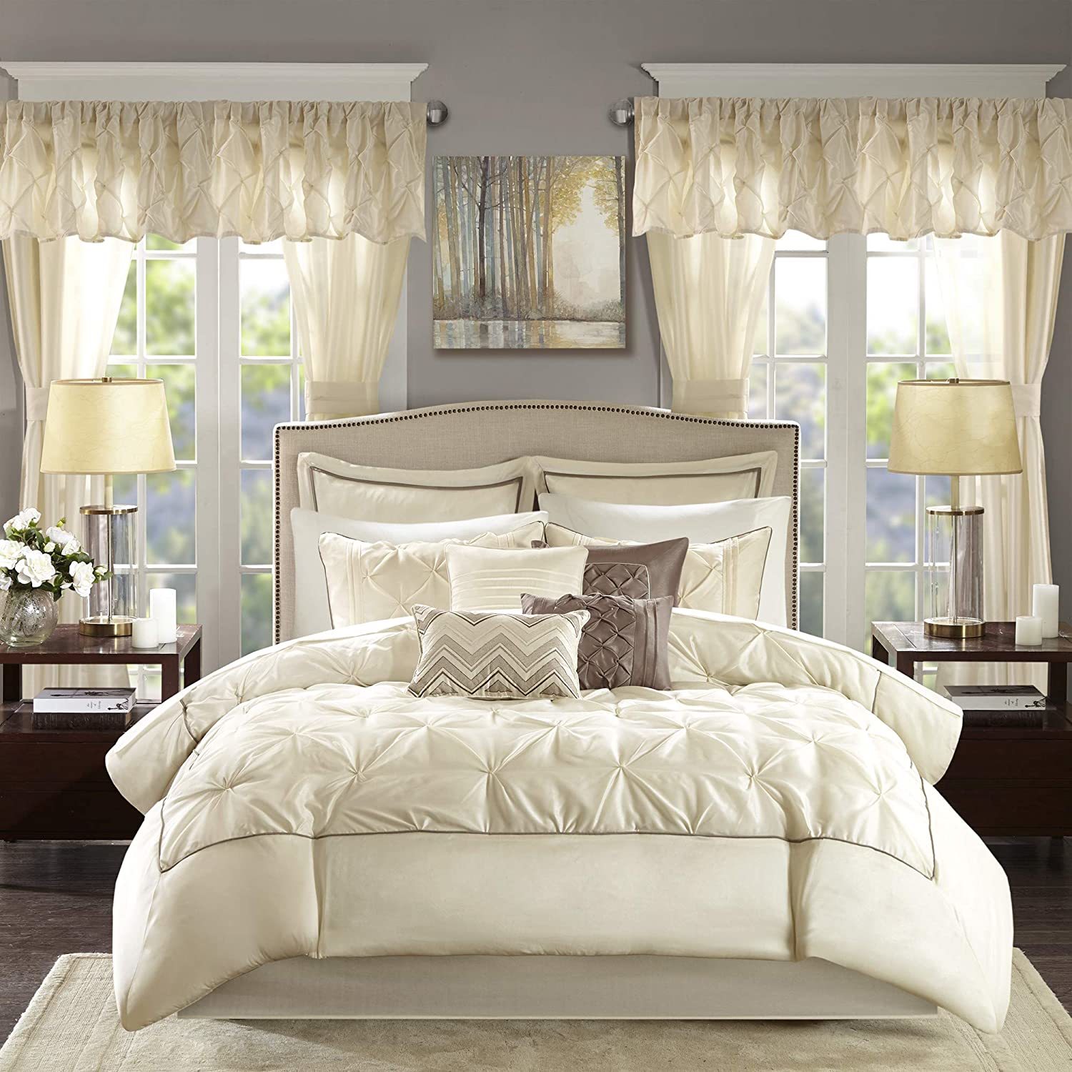 Madison Park Essentials Room in a Bag Faux Silk Comforter Set - Luxe Diamond - $168.99