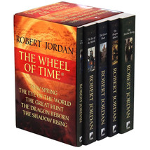 Robert Jordan The Wheel of Time 5-Book Boxed Set (Jan 2022, Paperback Books 0-4) - £36.04 GBP