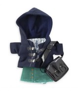 Disney Parks nuiMOs University Trends Plush Navy Peacoat, w/ Shirt, Skirt, &amp; Bag - £6.19 GBP