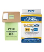 VEVA 40 Pack Premium SuperVac Vacuum Bags Style BB Work with All Handhel... - £14.40 GBP