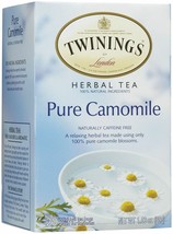 TWININGS HERBAL TEA PURE CAMOMILE 20 Tea Bags - £5.43 GBP