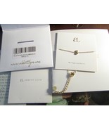 Abbott Lyon Mini Initial Bracelet Gold &quot;S&quot; 5.5&quot;-7.5&quot; New 18kt Gold Plate... - $59.35