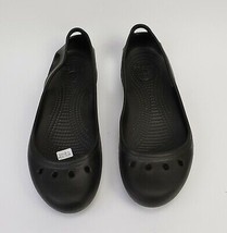 Crocs Womens Shoes Slip On Cut Outs Black Size US 8 - £23.26 GBP