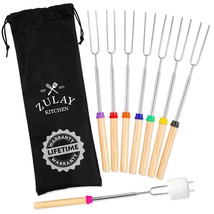 Zulay Sturdy Marshmallow Sticks For Fire Pit Extra Long - Great Smores Sticks Sm - £19.73 GBP