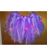 Girls Fairy Purple Tutu Skirt Playtime Size 4-6X Dress Up Halloween Floral - £7.89 GBP