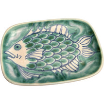 Vintage ANDERSEN DESIGN Maine Pottery Fish Pattern Sandwich Tray Brenda Andersen - £118.69 GBP