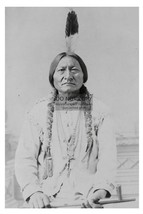 Chief Sitting Bull Native American Leader Holding Pipe 4X6 Photo - £6.31 GBP