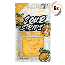 6x Bags Sour Strips New Tropical Mango Flavored Candy | 3.4oz | Fast Shipping - £25.67 GBP