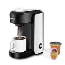 Stainless Steel Single Serve Coffee Maker For Capsule,Visiable Gradient Water Re - £73.99 GBP