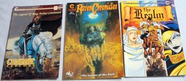 3 Caliber Press Comics The Realm #14, Raven Chronicles #13, King Arthur #1 VG+ - £6.72 GBP