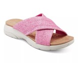 Easy Spirit Women Cross Strap Slide Sandals Taite 2 Size US 10M Dark Pink - £25.51 GBP