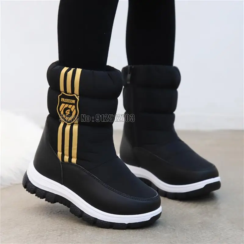 Winter Warm  Ankle Boot Children Black ry Girl Waterproof Snow Footwear Sneaker  - £179.82 GBP