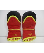 FIESTA OVEN MITT  RED  YELLOW 100% COTTON Set of 2 - £27.06 GBP