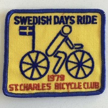1979 Sweedish Days Ride St. Charles Bicycle Club Vintage Cycling Patch - £11.65 GBP