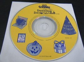 Crayola Dazzling Decorations - Version 1.0 (PC, 1998) - Disc Only!! - £5.03 GBP