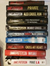 James Patterson Book Lot of 10 Hardcover Alex Cross Series Invisible Honeymoon - $23.88