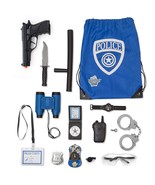 Police Role Play Kit - 15 Piece - Cop Toy Set - Gun Badge Handcuffs Bino... - £31.46 GBP