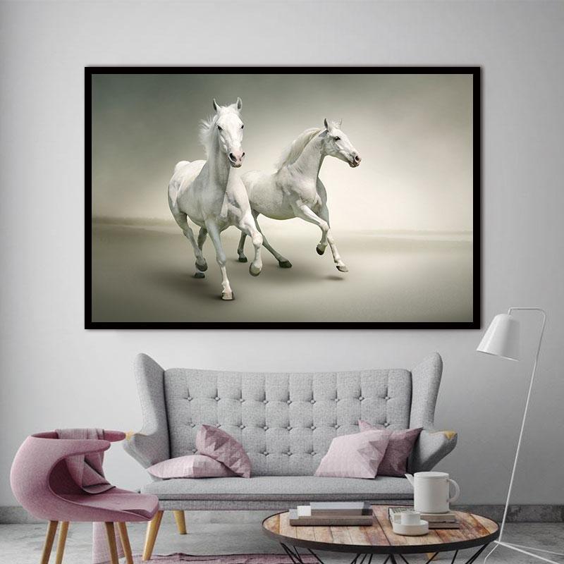HQ Canvas Print Art Prints on Animal Horses Decorative Home Decor Modular Item image 5