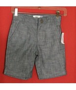 Old Navy NWT Chambray Denim Jean Shorts Boys Size 6 Navy Blue Adjustable... - $10.46