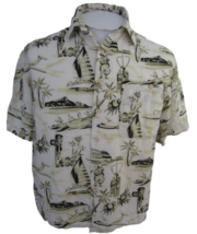 Montage Tropic Men Hawaiian camp shirt M pit to pit 22 aloha luau tropical vtg  - £19.77 GBP