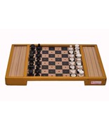 Chess in Braille (Large) for Blind Wooden Multicolored ADVANCE AND NEW D... - £39.65 GBP