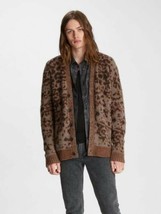 John Varvatos Collection Leopard Jacquard Cardigan. Size Small. $598 - £317.34 GBP