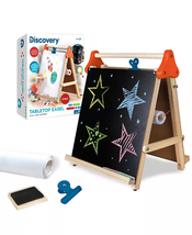 3-In-1 Tabletop Dry Erase Chalkboard Painting Art Easel, Wood Frame - £37.31 GBP