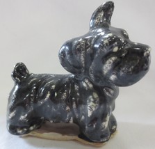 Vintage Ceramic Porcelain Scottie Dog Scottish Terrier Figurine Black &amp; ... - £11.60 GBP