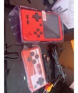 Game Box PLUS 500 In Handheld Game With Controller RED IN COLOR - $28.42