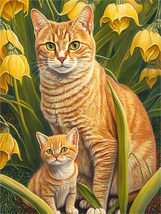 5D Diamond Painting Kits Animal Cat Full Dril Paint Art Cat Kitten 12×16 Inch - £10.98 GBP
