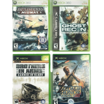 Ghost Recon Medal of Honor Brothers In Arms Battle Midway Xbox 360 4 Game Lot - £28.57 GBP