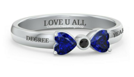 Custom College Class Ring,School Ring,Graduation Gift,Personalized ring - £128.29 GBP