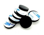 3/16&quot; Thick Round Stick on Rubber Feet Bumpers 1&quot; Wide 3M Adhesive Backe... - $10.38+