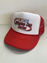 Vintage NASCAR Winston Cup Trucker Hat Racing Hat adjustable Unworn Red Cap - £12.04 GBP