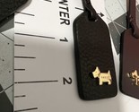 NEW Radley London Black pebbled Leather Charm Fob Hang Tag Bag - £15.65 GBP