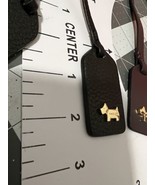 NEW Radley London Black pebbled Leather Charm Fob Hang Tag Bag - £15.56 GBP