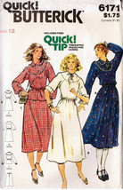 Misses&#39; DRESS, TOP &amp; SKIRT Vintage 1970&#39;s Butterick Pattern 6171 Size 12... - £15.72 GBP