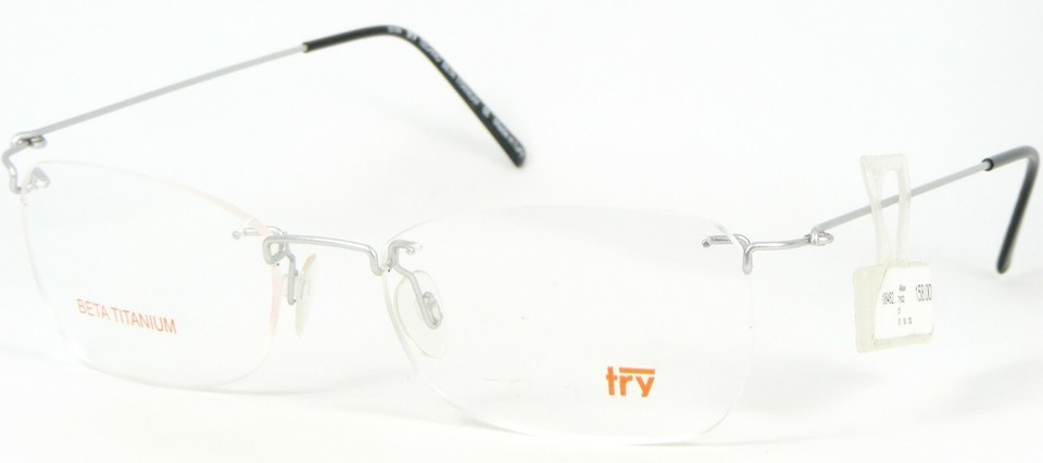Try TECHNO {TY63201} SILVER EYEGLASSES BETA TITANIUM TY632 51-16-130 Italy - $81.66