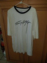 Vintage Tommy Hilfiger Tommy Jeans Signature White Tee - £22.02 GBP