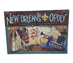 New Orleans-opoly Monopoly style Mardi Gras  Bourbon St Board Game NEW &amp; SEALED - £20.94 GBP