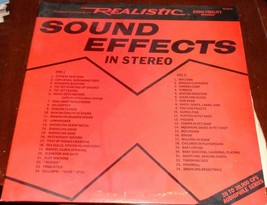 Sound Effects in Stereo – Vintage Full Length LP Record – 33.3 Speed – GDC –NICE - £7.76 GBP