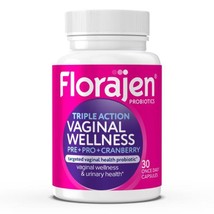 Florajen Women’s Triple-Action Probiotic - Prebiotic + Probiotic + Cranb... - $260.55 MXN